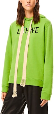 LOEWE x Totoro SS21 Collab Letter Print Hoodie Unisex Green S848Y25X02-4094 Purchase LOEWE x Totoro SS21 Collab Letter Print Hoodie Unisex Green S848Y25X02-4094