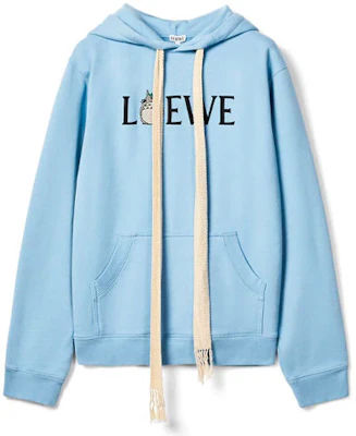 LOEWE x 龙猫 SS21 男女蓝色字母印花联名款连帽衫 H848341X14-5100 Buy LOEWE x 龙猫 SS21 男女蓝色字母印花联名款连帽衫 H848341X14-5100