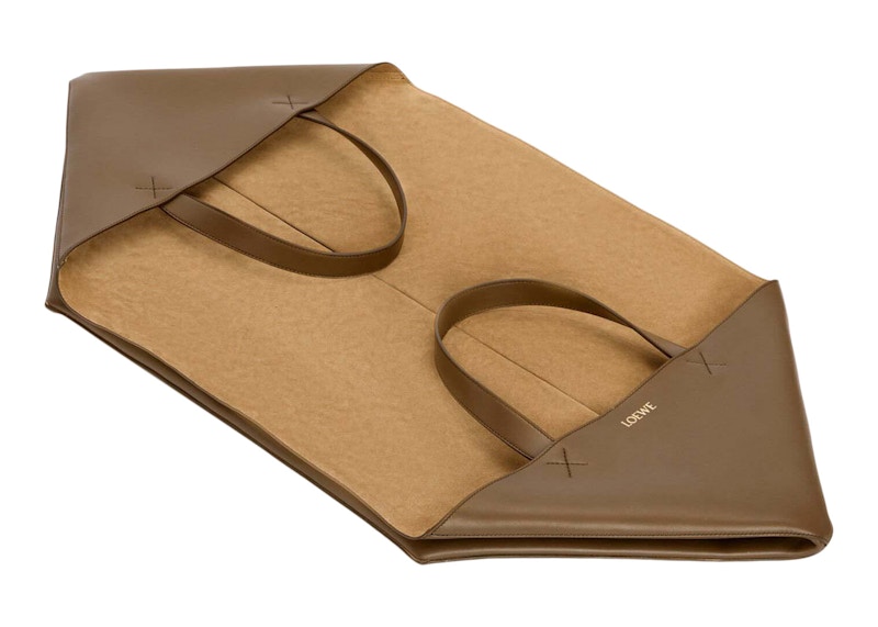 Order LOEWE Tas Lipat XXL Puzzle Kulit Sapi Mengkilap Umber