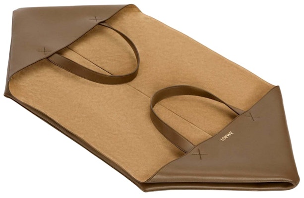 LOEWE XXL 拼图折叠托特包 光滑小牛皮 焦棕色 Order LOEWE XXL 拼图折叠托特包 光滑小牛皮 焦棕色