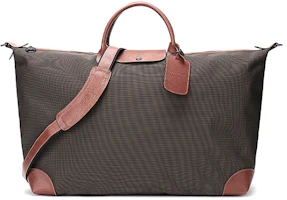 Longchamp Boxford 55 Fabric Tote Shoulder Travel Bag Unisex Brown 1625080042 Longchamp Boxford 55 Fabric Tote Shoulder Travel Bag Unisex Brown 1625080042