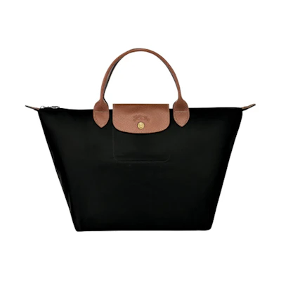 Longchamp Le Pliage Top Handle Bag M Black