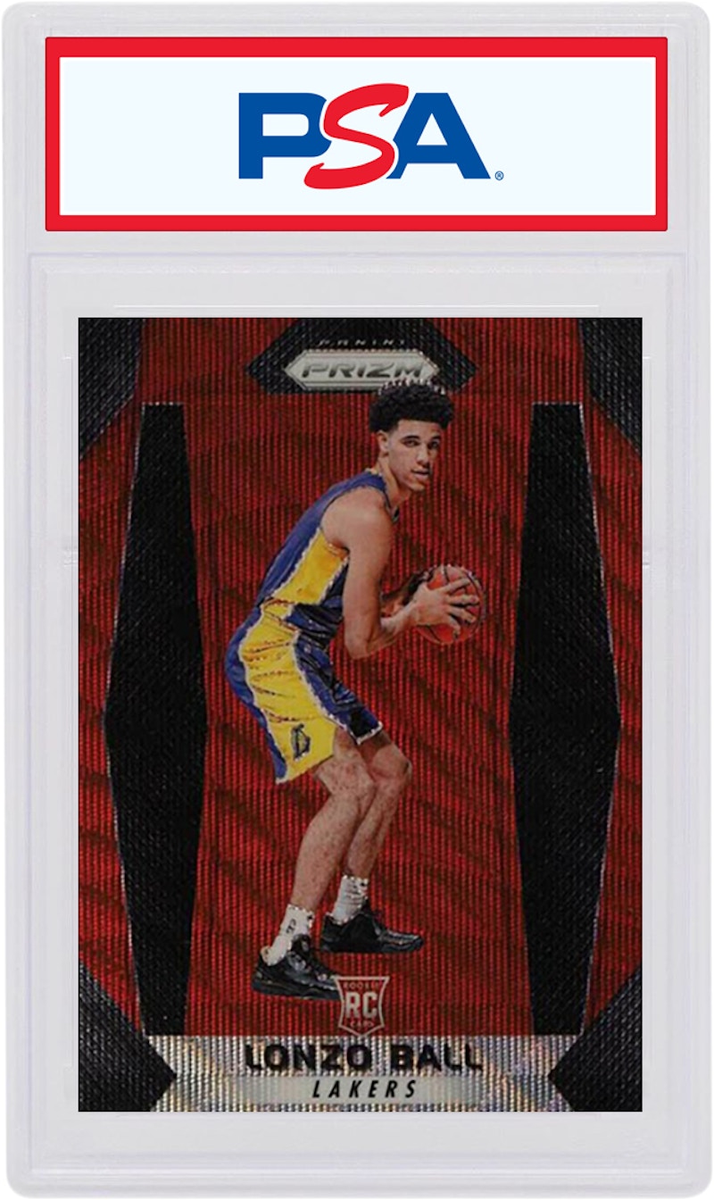 Buy Lonzo Ball 2017 Panini Prizm Novato Onda Rubí #289