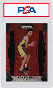 Lonzo Ball 2017 Panini Prizm Rookie Ruby Wave #289 Kad Pemula Buy Lonzo Ball 2017 Panini Prizm Rookie Ruby Wave #289 Kad Pemula