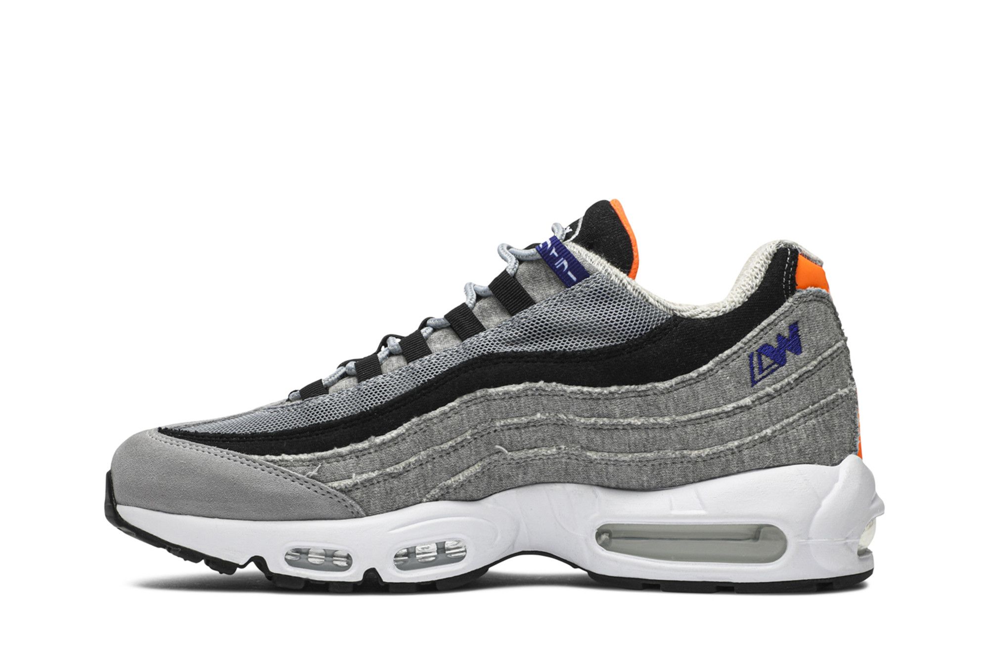 Shop Loopwheeler x Nike Air Max 95 'Hitam Kelabu' CQ7853-001