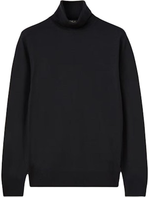 Loro Piana Turtleneck Hitam Slim Fit Sweater Rajut Kasual. FAF9161-8000 Buy Loro Piana Turtleneck Hitam Slim Fit Sweater Rajut Kasual. FAF9161-8000