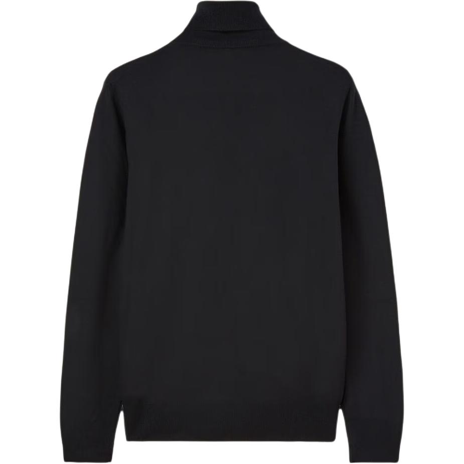 Lookbook Loro Piana Turtleneck Hitam Slim Fit Sweater Rajut Kasual. FAF9161-8000