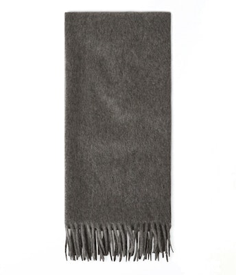 Loro Piana Syal Cashmere Abu-abu Solid FAO3774 Order Loro Piana Syal Cashmere Abu-abu Solid FAO3774