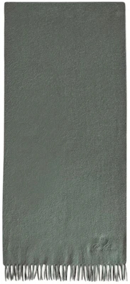 Loro Piana Logo Design Cashmere Scarf Grey Green FAN44105K01 Buy Loro Piana Logo Design Cashmere Scarf Grey Green FAN44105K01