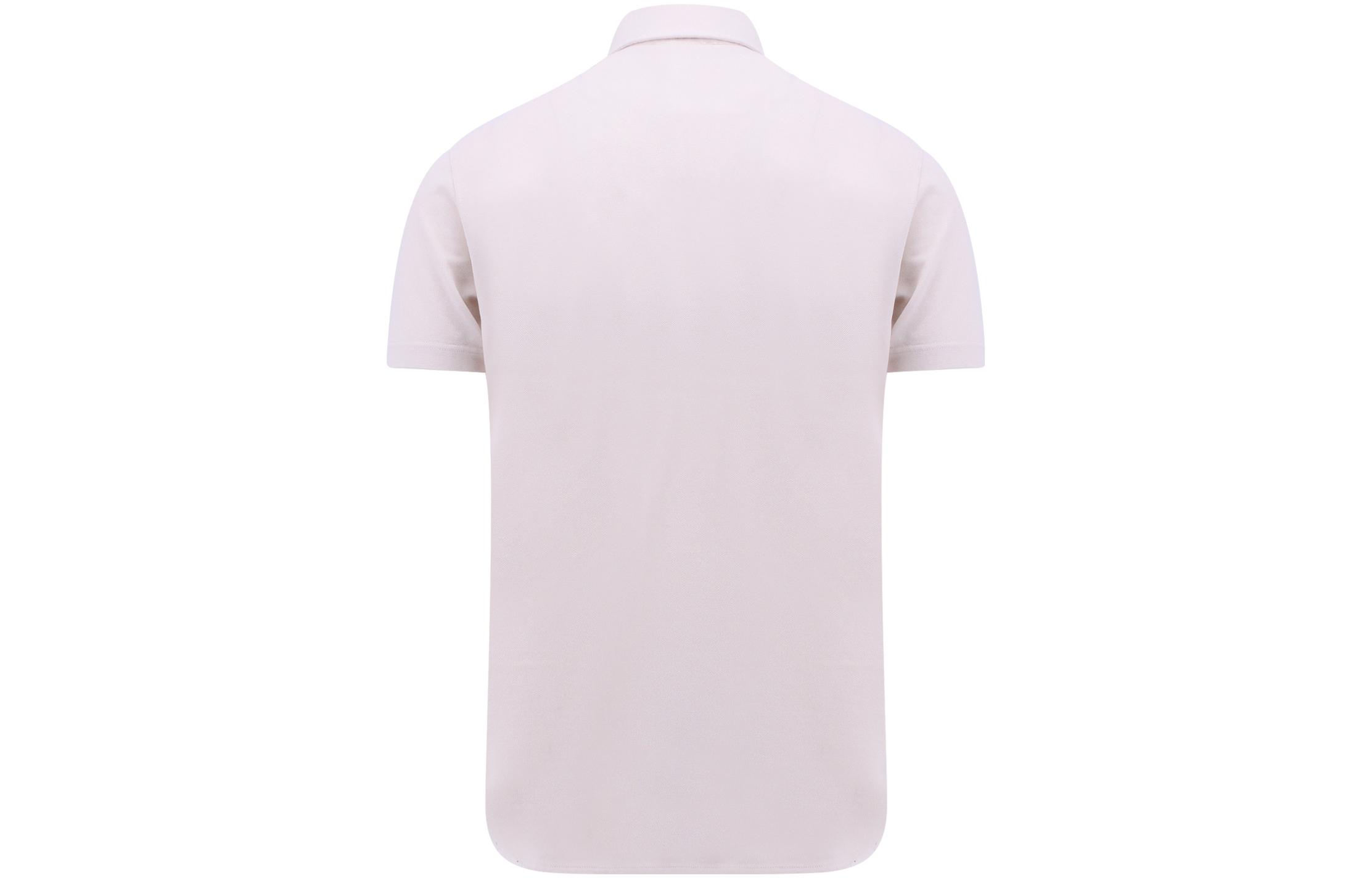 Lookbook Loro Piana Polo Casual Beige Manga Corta para Hombre. FAN5407A780