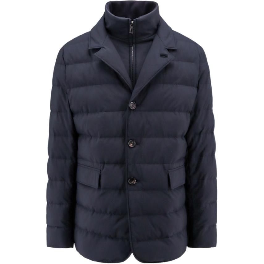 Loro Piana  Solid Color Zip-Up Jacket Blue FAN3988-W538