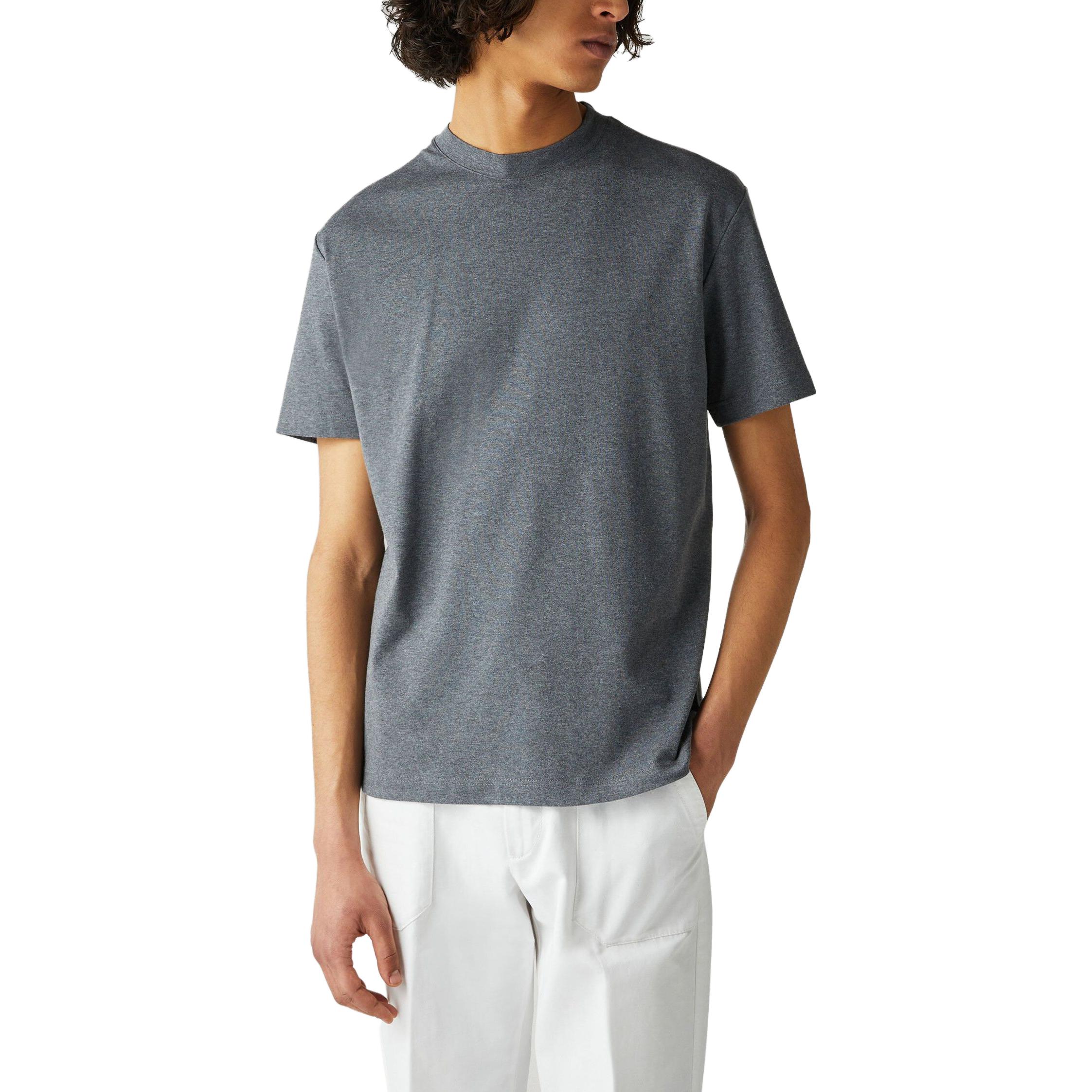 Purchase Loro Piana Kaos Crew Neck Lengan Pendek Abu-abu Tua FAM8924M006