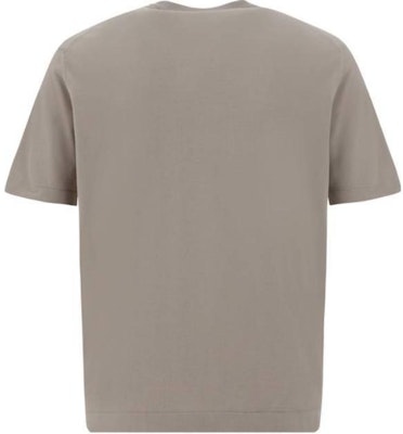 Camiseta Ajustada de Cuello Redondo Loro Piana Color Gris Topo FAM1952-D0JC Lookbook Camiseta Ajustada de Cuello Redondo Loro Piana Color Gris Topo FAM1952-D0JC