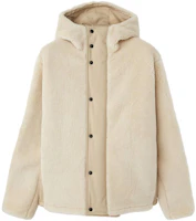 Loro Piana Beige Hooded Patchwork Long Sleeve Jacket FAN6208-B3V3 Loro Piana Beige Hooded Patchwork Long Sleeve Jacket FAN6208-B3V3
