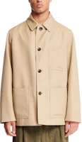 Loro Piana Beige Single-Breasted Loose-Fit Long-Sleeve Jacket FAO3149-B4OV Loro Piana Beige Single-Breasted Loose-Fit Long-Sleeve Jacket FAO3149-B4OV