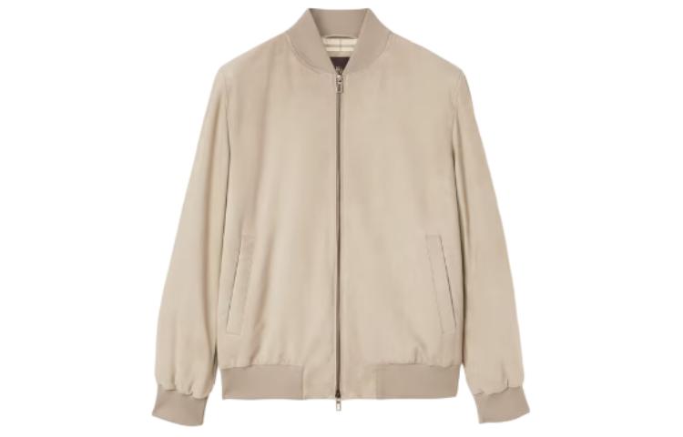 Loro Piana Beige Zip-Up Slim Fit Long Sleeve Jacket FAM459-1D293