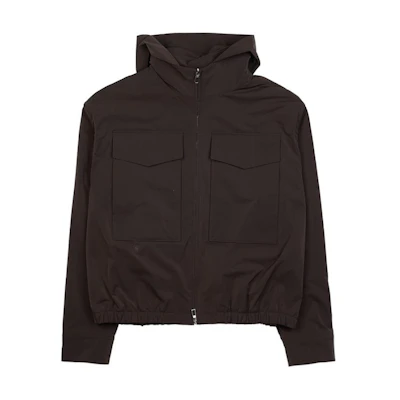 Loro Piana Black Solid Zip-Up Hoodie Jacket FAM7693-H0HD