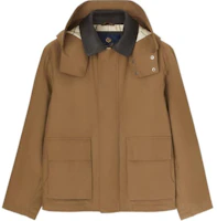 Loro Piana Brown Solid Hooded Zip-Up Slim Fit Jacket FAM7686-H08E Loro Piana Brown Solid Hooded Zip-Up Slim Fit Jacket FAM7686-H08E