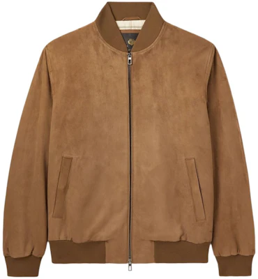 Loro Piana 棕色棒球领拉链飞行员夹克 FAM4591-H0CH Buy Loro Piana 棕色棒球领拉链飞行员夹克 FAM4591-H0CH