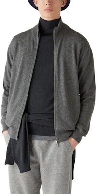 Chaqueta Bomber Clásica Gris Loro Piana para Hombre - Manga Larga Casual. FAM9318-M006 Details for Chaqueta Bomber Clásica Gris Loro Piana para Hombre - Manga Larga Casual. FAM9318-M006