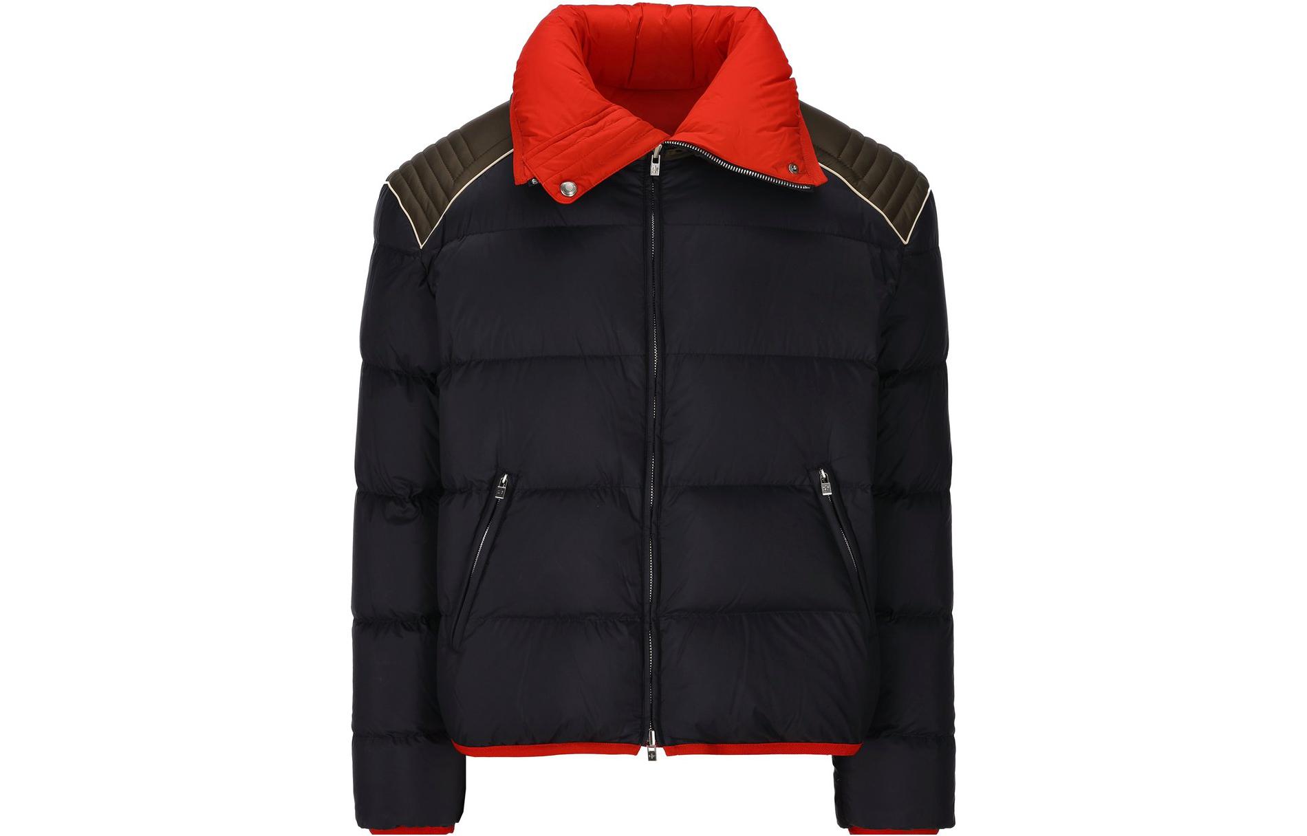 Loro Piana Color Block Zip-Up Jacket Black Long Sleeve FAN5108-B3RL