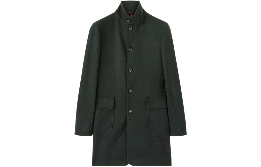 Loro Piana Desert Beige Solid High Neck Slim Fit Long Sleeve Jacket FAF4702-B3KF