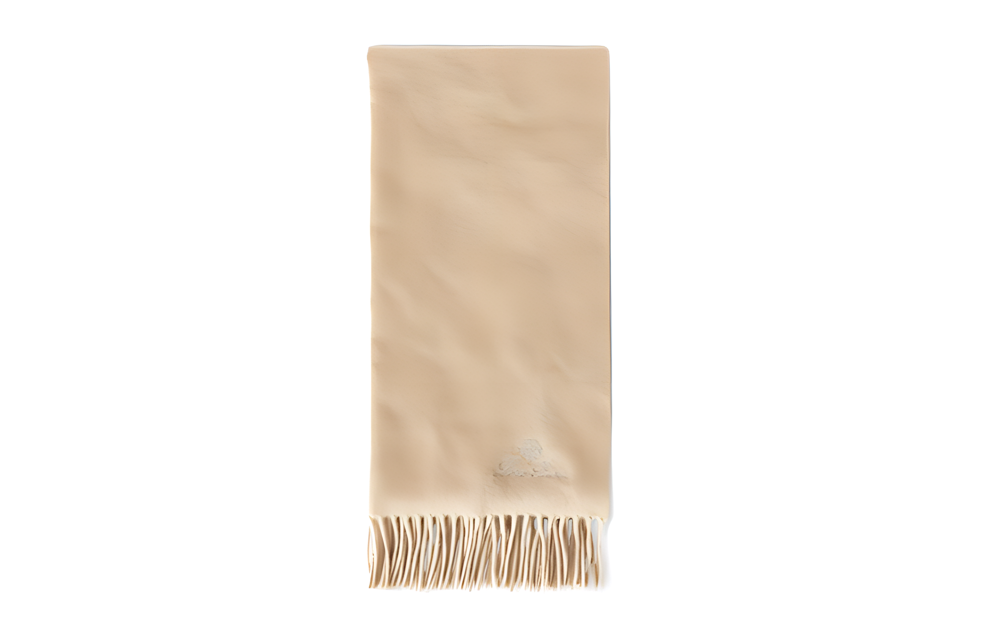 Loro Piana Embroidered Lettering Cashmere Scarf Unisex Couple Style Camel Color FAO3766D754