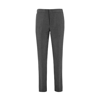 Loro Piana FW22 Grey Straight-Cut Casual Pants FAL3060M