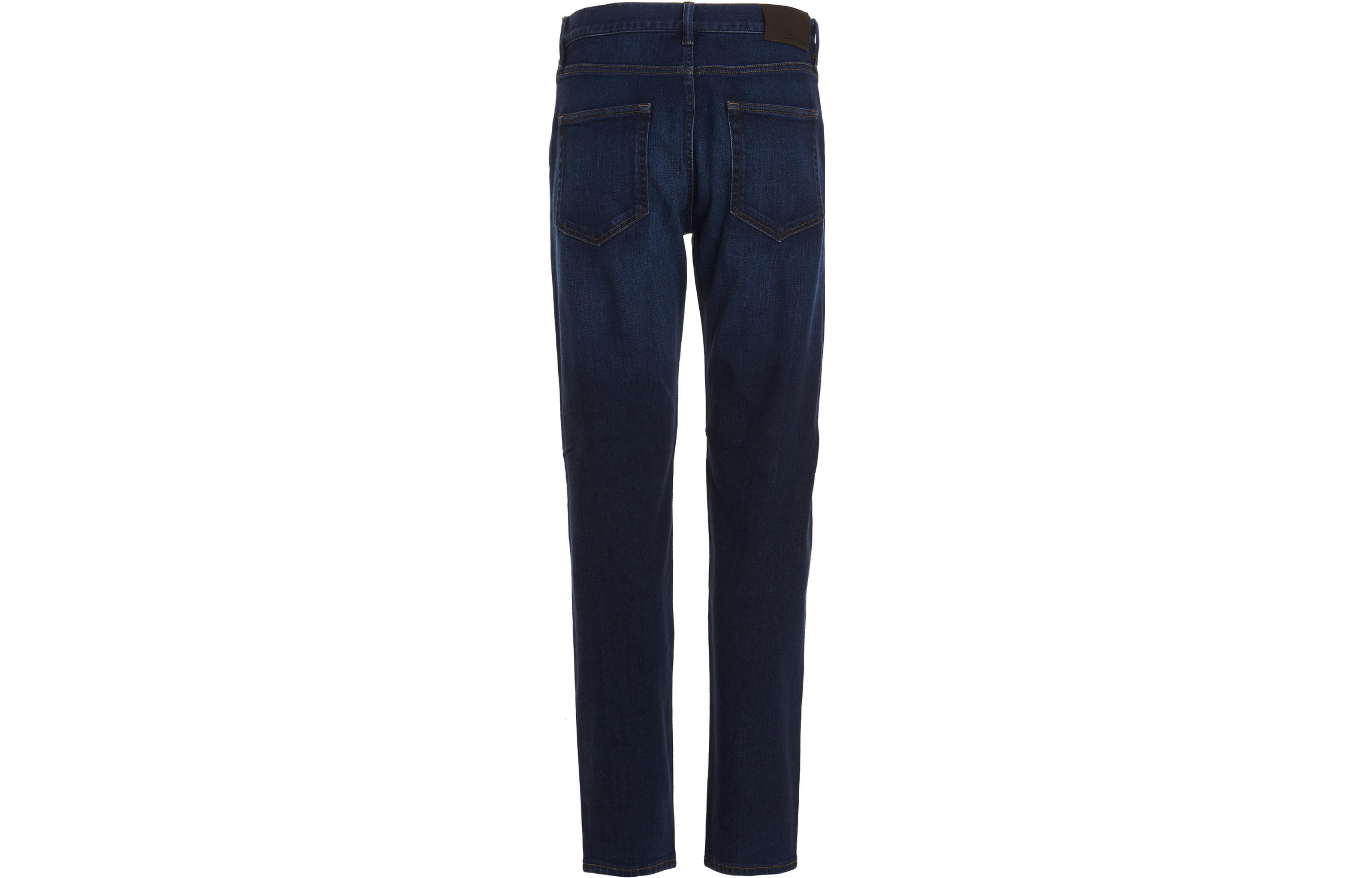 Lookbook ロロピアーナ FW22 ストレートブルージーンズ ボタン付きバックポケット仕様。 FAM2620W0NI