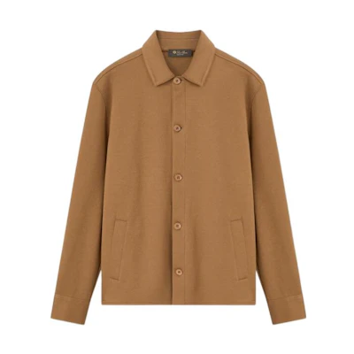 Loro Piana FW22 Brown Single-Breasted Jacket with Side Pockets for Men FAL7127-E05Q