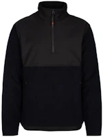 Loro Piana FW23 Half-Zip Solid Sweatshirt Black FAN5710B93U Loro Piana FW23 Half-Zip Solid Sweatshirt Black FAN5710B93U