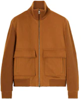 Loro Piana FW23 Khaki Zip Pocket Stand Collar Jacket FAN2087-E09Y Loro Piana FW23 Khaki Zip Pocket Stand Collar Jacket FAN2087-E09Y