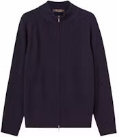 Loro Piana Gateway Bomber Solid Zip Navy Blue Slim Fit Jacket FAM6860-B2M9 Loro Piana Gateway Bomber Solid Zip Navy Blue Slim Fit Jacket FAM6860-B2M9
