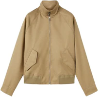 Loro Piana Hino Bomber Khaki Zip-Up Collar Jacket Long Sleeve FAN6701-B3WH Loro Piana Hino Bomber Khaki Zip-Up Collar Jacket Long Sleeve FAN6701-B3WH