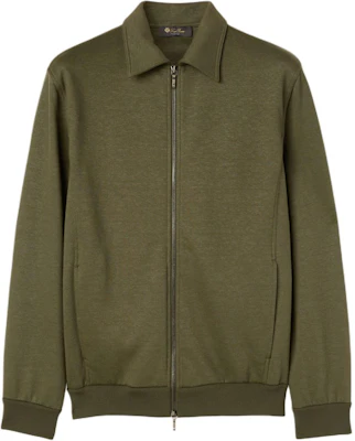 Loro Piana Kawaguchi Bomber Jacket Green Zip-Up Jacket with Collar FAN8385-50W5 Buy Loro Piana Kawaguchi Bomber Jacket Green Zip-Up Jacket with Collar FAN8385-50W5