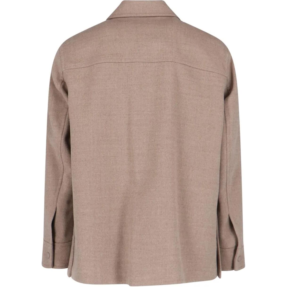 Lookbook Loro Piana 淺棕色純色單排扣長袖外套 FAO3108-H06H