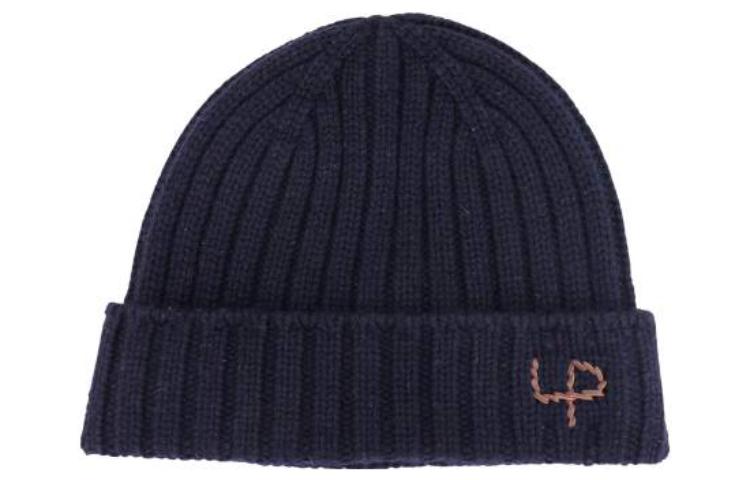 Loro Piana Logo Jacquard Knit Beanie Blue - FAN2017W000