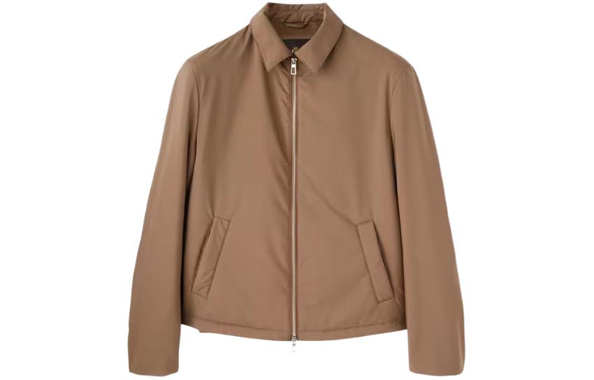 Loro Piana Maurin Blouson Brown Short Jacket with Point Collar FAN9994-H0NY