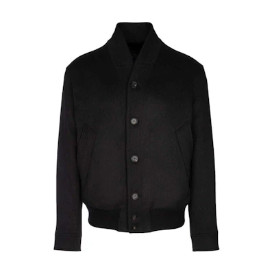Loro Piana Men’s Navy Blue Single-Breasted Shawl Collar Jacket FAN9970
