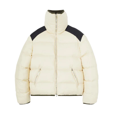 Loro Piana Reversible Down Jacket Hoodie in Solid Dark Gray FAN5108-B3RM