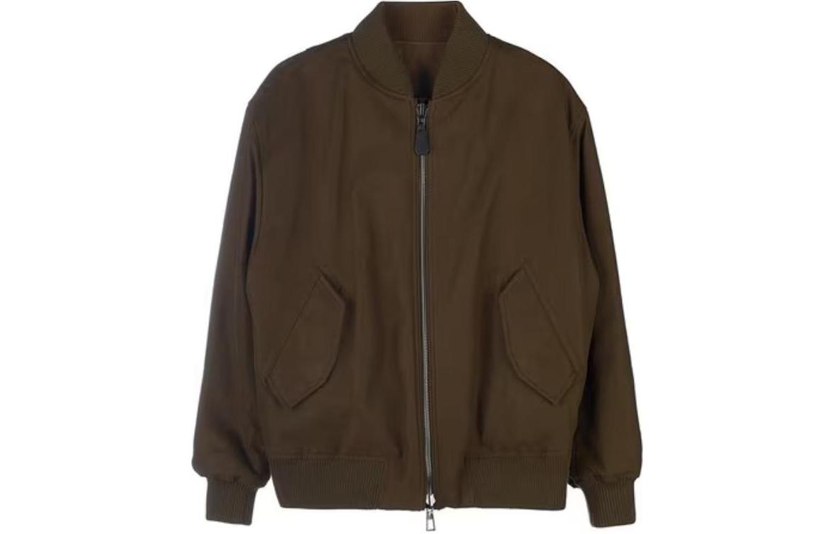 Loro Piana Reversible Solid Brown Zip-Up Jacket FAM3785-B2M1