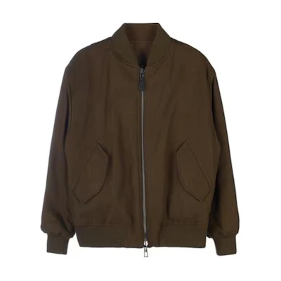 Loro Piana Reversible Solid Brown Zip-Up Jacket FAM3785-B2M1