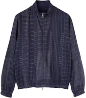 Loro Piana Reversible Zip-Up Jacket Dark Blue Long-Sleeve FAN6936-B3ZC Loro Piana Reversible Zip-Up Jacket Dark Blue Long-Sleeve FAN6936-B3ZC