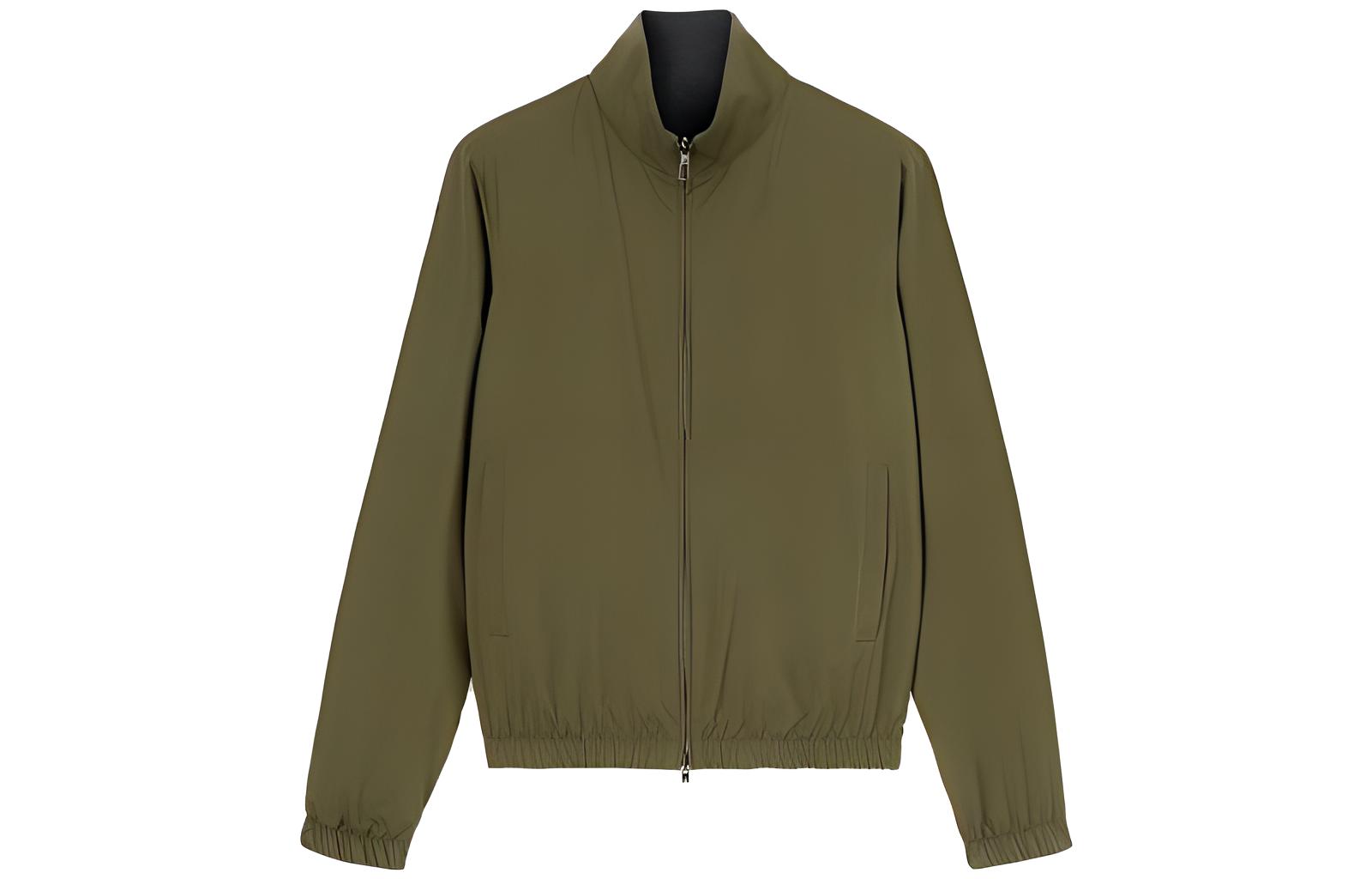 Loro Piana Reversible Zip-Up Jacket Long Sleeve Brown FAF8466-B0VG