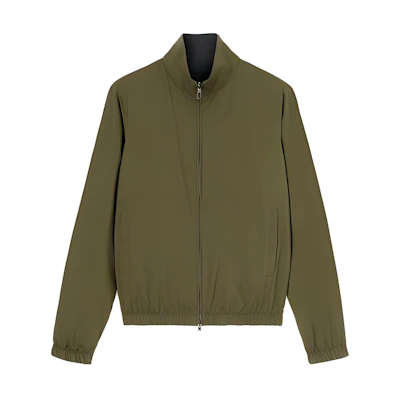 Loro Piana Reversible Zip-Up Jacket Long Sleeve Brown FAF8466-B0VG