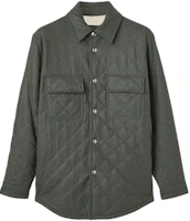 Loro Piana Shonai Quilted Long Sleeve Jacket Green Outerwear FAN9982-50XC Loro Piana Shonai Quilted Long Sleeve Jacket Green Outerwear FAN9982-50XC