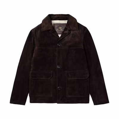 Loro Piana Single-Breasted Brown Long Sleeve Jacket P00823141