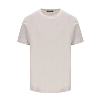Loro Piana Solid Color Crewneck Short Sleeve T-Shirt Grey Brown FAF6128-MB28
