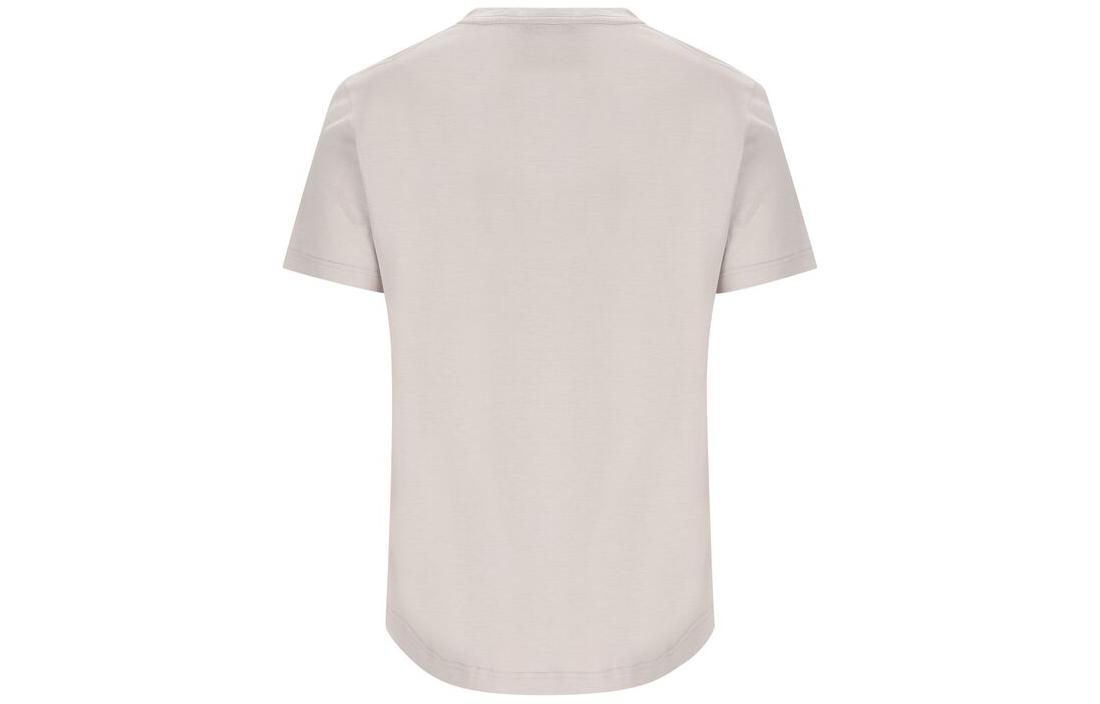 Lookbook ロロピアーナ 無地 クルーネック 半袖 Tシャツ グレー ブラウン FAF6128-MB28