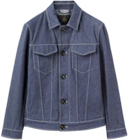 Loro Piana Solid Color Button-Up Jacket in Surge Blue FAN9984-W13K Loro Piana Solid Color Button-Up Jacket in Surge Blue FAN9984-W13K